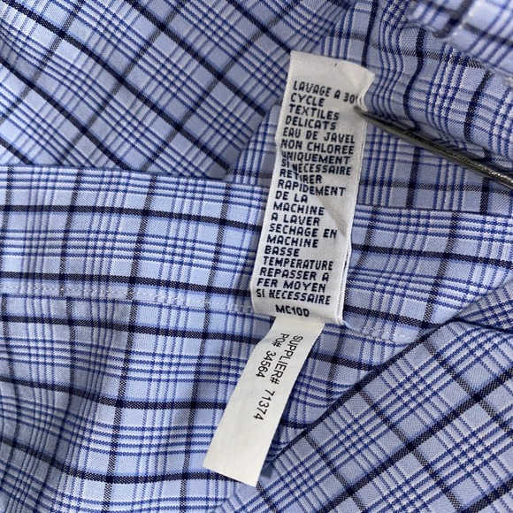 Ralph Lauren Custom Fit Blue Check Plaid Oxford Shirt Men's Medium NWT - Picture 10 of 12